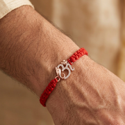 Premium OM 925 Sterling Silver Rakhi for Brother